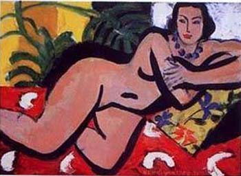 Nude with Blue Eyes - Henri Matisse reproduction oil painting