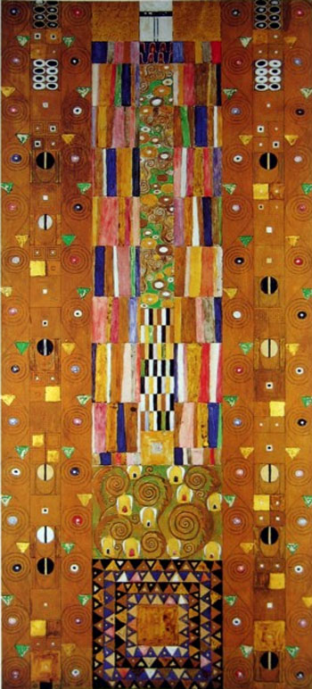 Stoclet Frieze Patterns - Gustav Klimt reproduction oil painting