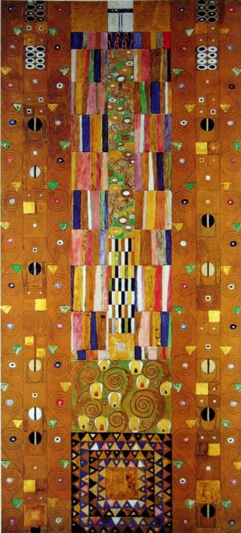 Stoclet Frieze Patterns - Gustav Klimt reproduction oil painting