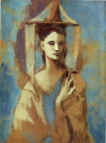 Spanish Woman from Mallorca - Pablo Picasso reproduction oil painting