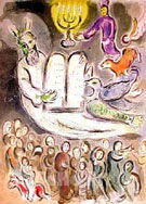 Moses and the Ten Commandments - Marc Chagall