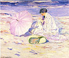 On the Beach in Corsica 1913 - Frederick Carl Frieseke