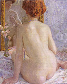 Reflections (Marcelle) 1909 - Frederick Carl Frieseke reproduction oil painting