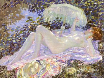 Venus in the Sunlight 1913 - Frederick Carl Frieseke reproduction oil painting