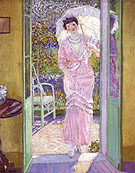 In the Doorway (Good Morning) 1913 - Frederick Carl Frieseke