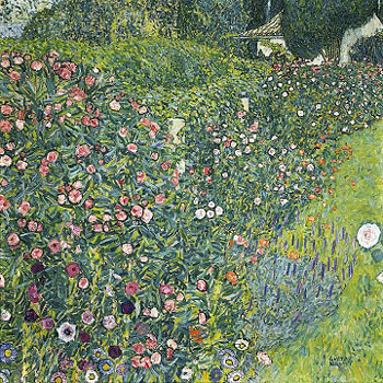 Italian Garden Landscape 1913 - Gustav Klimt reproduction oil painting