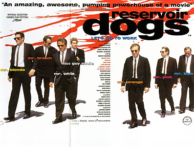 RESERVOIR DOGS, QUENTIN TARANTINO, 1992 - Classic-Movie-Posters reproduction oil painting