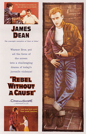 REBEL WITHOUT A CAUSE, NICHOLAS RAY, 1955 - Classic-Movie-Posters reproduction oil painting