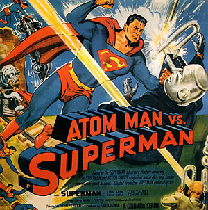 ATOM MAN VS. SUPERMAN, 1950 - Classic-Movie-Posters reproduction oil painting