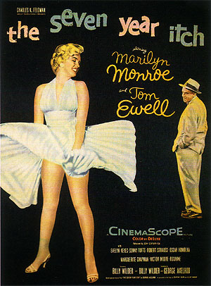 THE SEVEN YEAR ITCH, 1955 - Classic-Movie-Posters reproduction oil painting