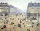 Avenue de l'Opera Misty Weather 1898 - Camille Pissarro reproduction oil painting