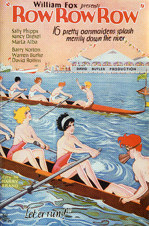 Row Row Row, 1928/29 - Sporting-Movie-Posters reproduction oil painting