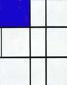Composition B with Cobalt - Piet Mondrian