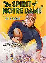 THE SPIRIT OF NOTRE DAME, 1931 - Sporting-Movie-Posters