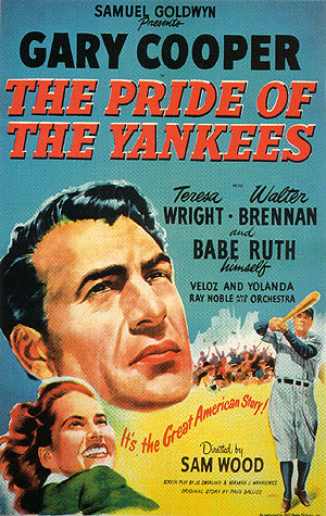 THE PRIDE OF THE YANKEES, 1949 - Sporting-Movie-Posters reproduction oil painting