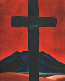 Cross with Red Sky 1929 - Georgia O'Keeffe reproduction oil painting