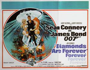 Diamonds Are Forever, 1971 - James-Bond-007-Posters reproduction oil painting