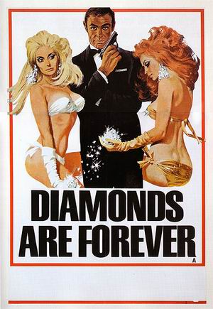 Diamonds Are Forever - James-Bond-007-Posters reproduction oil painting