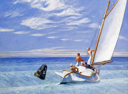 Ground Swell 1939 - Edward Hopper reproduction oil painting