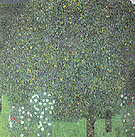 Roses under the Trees 1905 - Gustav Klimt reproduction oil painting