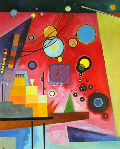 Schweres Rot Heavy Red - Wassily Kandinsky reproduction oil painting