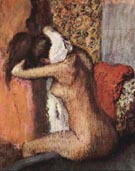 After the Bath, Woman Drying Her Nape 1895 - Edgar Degas reproduction oil painting