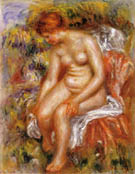 Bather Drying Her Legs 1895 - Pierre Auguste Renoir