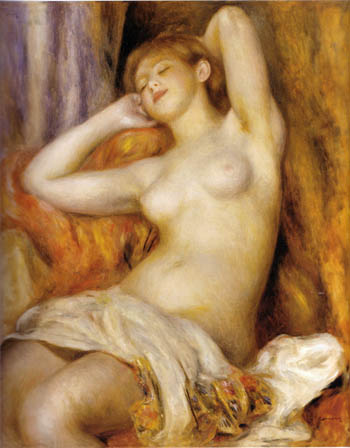 The Sleeper 1897 - Pierre Auguste Renoir reproduction oil painting