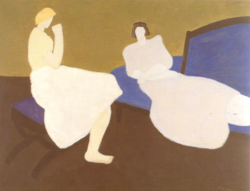 Two Figures 1957 - Milton Avery reproduction oil painting