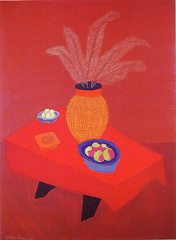 Orange Vase - Milton Avery reproduction oil painting