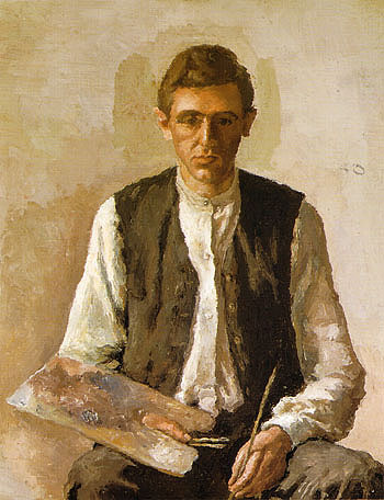 Self-Portrait 1925 - Georgio Morandi reproduction oil painting