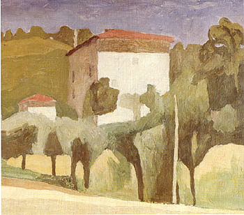 Landscape 1936 - Georgio Morandi reproduction oil painting