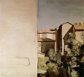 Courtyard at Via Fondazza 1954 - Georgio Morandi reproduction oil painting