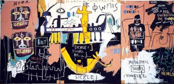 History of Black People - Jean-Michel-Basquiat reproduction oil painting