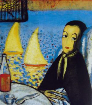 The Sick Child Self Portrait at Cadaques 1923 - Salvador Dali reproduction oil painting
