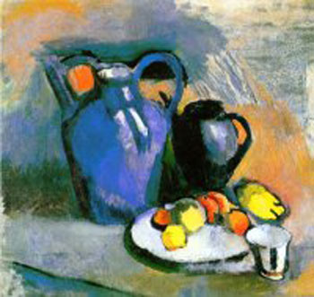 Still Life with Blue Jug - Henri Matisse reproduction oil painting