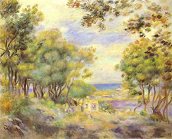 Landscape at Beaulieu 1899 - Pierre Auguste Renoir reproduction oil painting