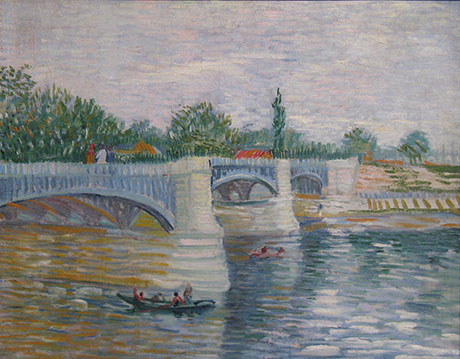 The Seine with the Pont de la Grande Jatte 1887 - Vincent van Gogh reproduction oil painting