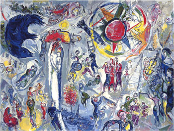 La Vie 1964 - Marc Chagall reproduction oil painting