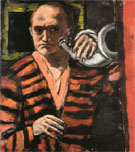 Self Portrait with Horn 1938 - Max Beckmann