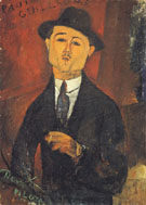 Portrait of Paul Guillaume 1915 - Amedeo Modigliani reproduction oil painting