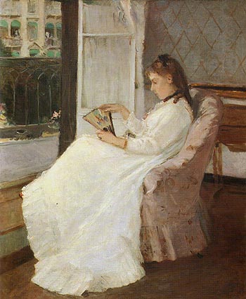 The Artists Sister at a Window 1869 - Berthe Morisot reproduction oil painting