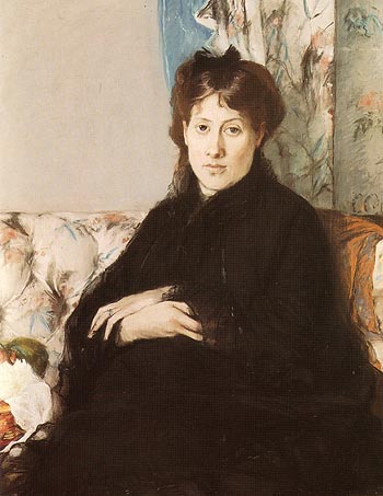 Portrait of Mme Pontillon 1871 - Berthe Morisot reproduction oil painting