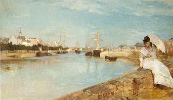 The Harbour at Lorient 1869 - Berthe Morisot reproduction oil painting