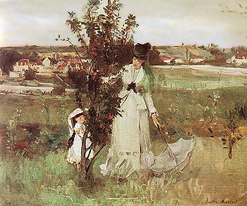 Hide and Seek 1873 - Berthe Morisot reproduction oil painting