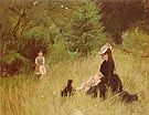 On the Lawn 1874 - Berthe Morisot reproduction oil painting