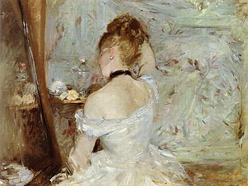 Lady at her Toilet 1875 - Berthe Morisot reproduction oil painting