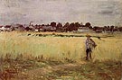 In the Wheatfield 1875 - Berthe Morisot reproduction oil painting