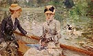 A Summers Day 1879 - Berthe Morisot reproduction oil painting