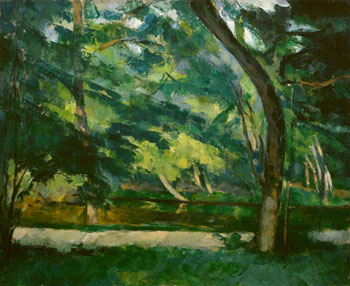 L'Etang des Soeurs Osny 1875 - Paul Cezanne reproduction oil painting